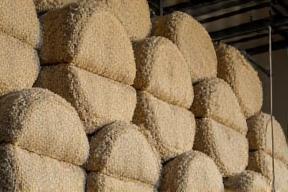 Wool bales sourced from sustainable farms
